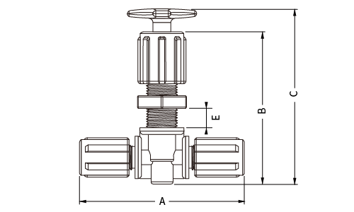PFA NEEDLE VALVES